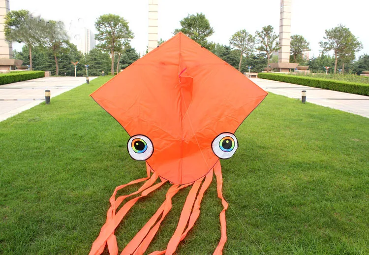 New High Quality 93 Inch Power Octopus /Fish Kite With Handle and Line Factory Outlet Good Flying