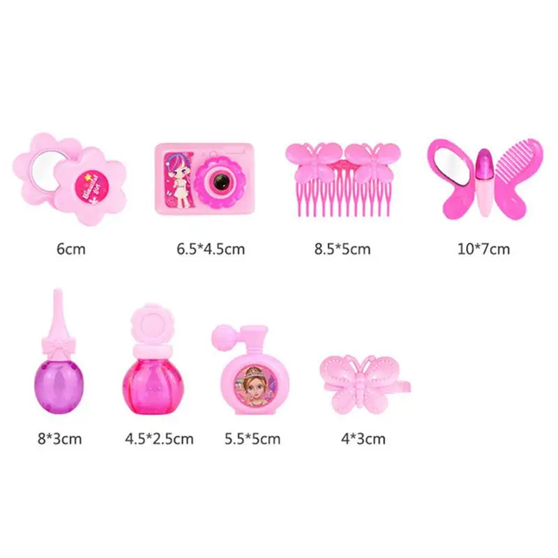 Fashion Kids Cosmetics Make Up Set Safe Grooming Kids Makeup Set Portable Princess Beauty Pretend Play Toys For Girl Baby Toys makeup toy princess pretend toys cosmetics set