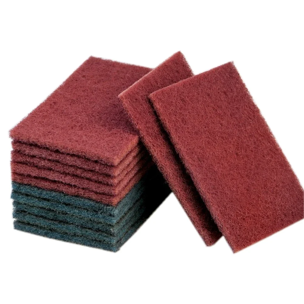 Nylon Emery Scouring Pad Iron Pot Rust Removal Decontamination Clean Wipe Dish Towels Clean Rag Kitchen Bathroom Clean Tool 3