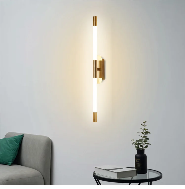Modern Led Wall Light Rotatable Gold Long Wall Lamp Fixture Indoor Wall Light Living Room Bedroom Sofa background Wall Sconce wall mounted light fixture