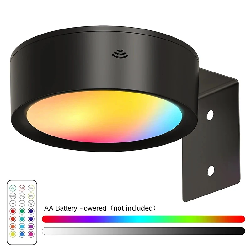 ตัวเลือกสินค้า ไฟ LED ตกแต่งผนัง 13 สี RGB หรี่แสงได้ ภาพวาด Art Display ไฟแม่เหล็ก Ambient Decor Spotlight แบตเตอรี่