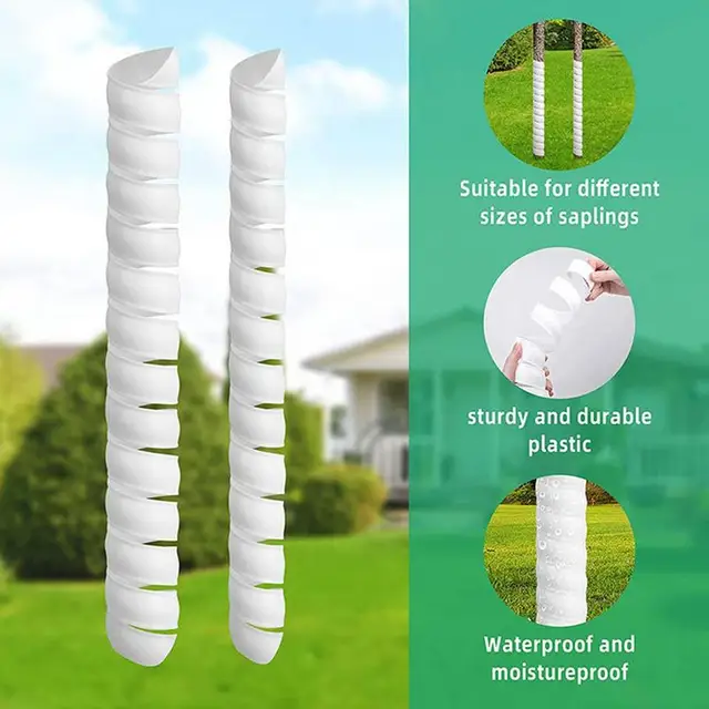 2Db/4Db Növényi Fatörzs-Védő Időjárásálló Fa Burkoló Burkolat Spirál Kéreg Őr Szerszámok Állatok Kerti Kiegészítők - Image 6