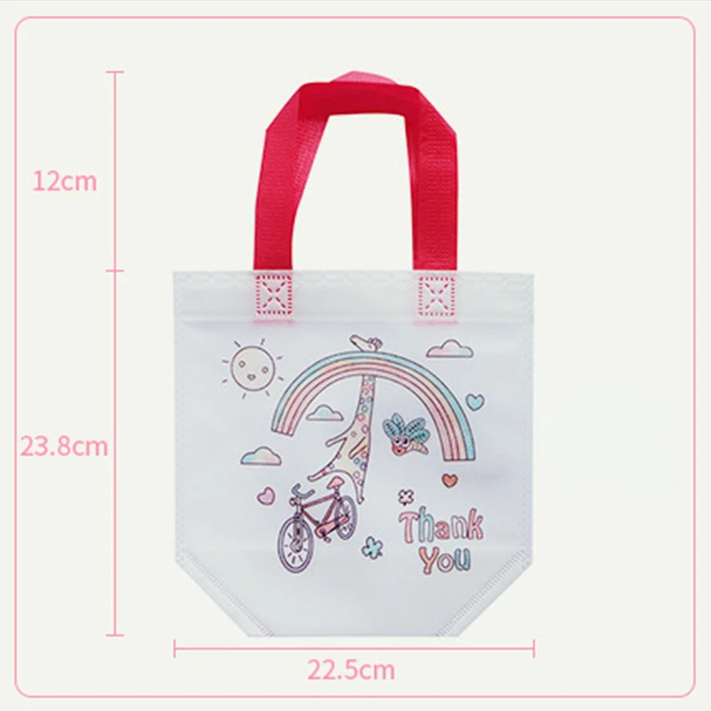 Juego de bolsas para pintar a mano para niños, saco de tela no tejida para  grafiti, con rotuladores para rellenar dibujos, juego de manualidades, 5  unidades, GYH - AliExpress