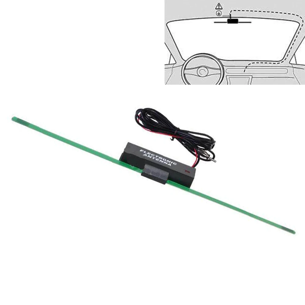Universal Car Windshield AM FM Aerial Radio Antenna Signal Amplifier