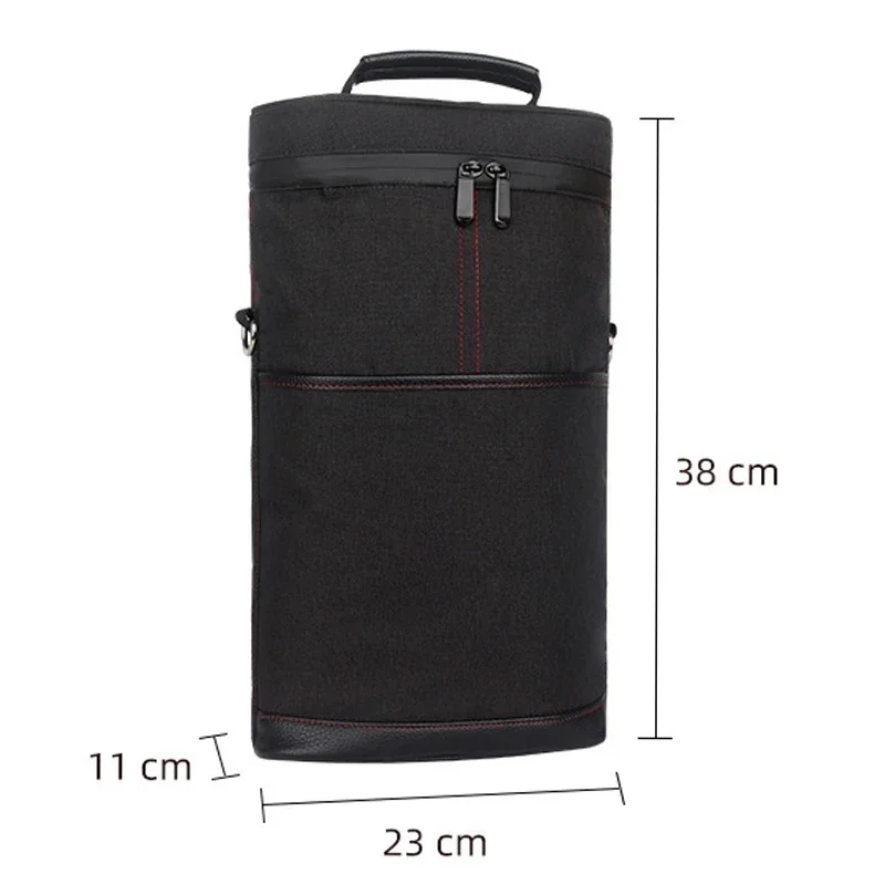 Cooler Wine Bottle Insulated Bag for Wine Thermal Adjustable Shoulder Strap for Outdoor Picnic Travel Carrier Glass Tote