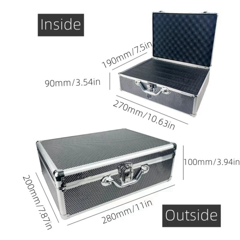 Multifunctional Suitcase Tool Organizer Box Hard Case Portable Toolbox File  Storage Organizers Box Instrument Case Carbon fibre - AliExpress