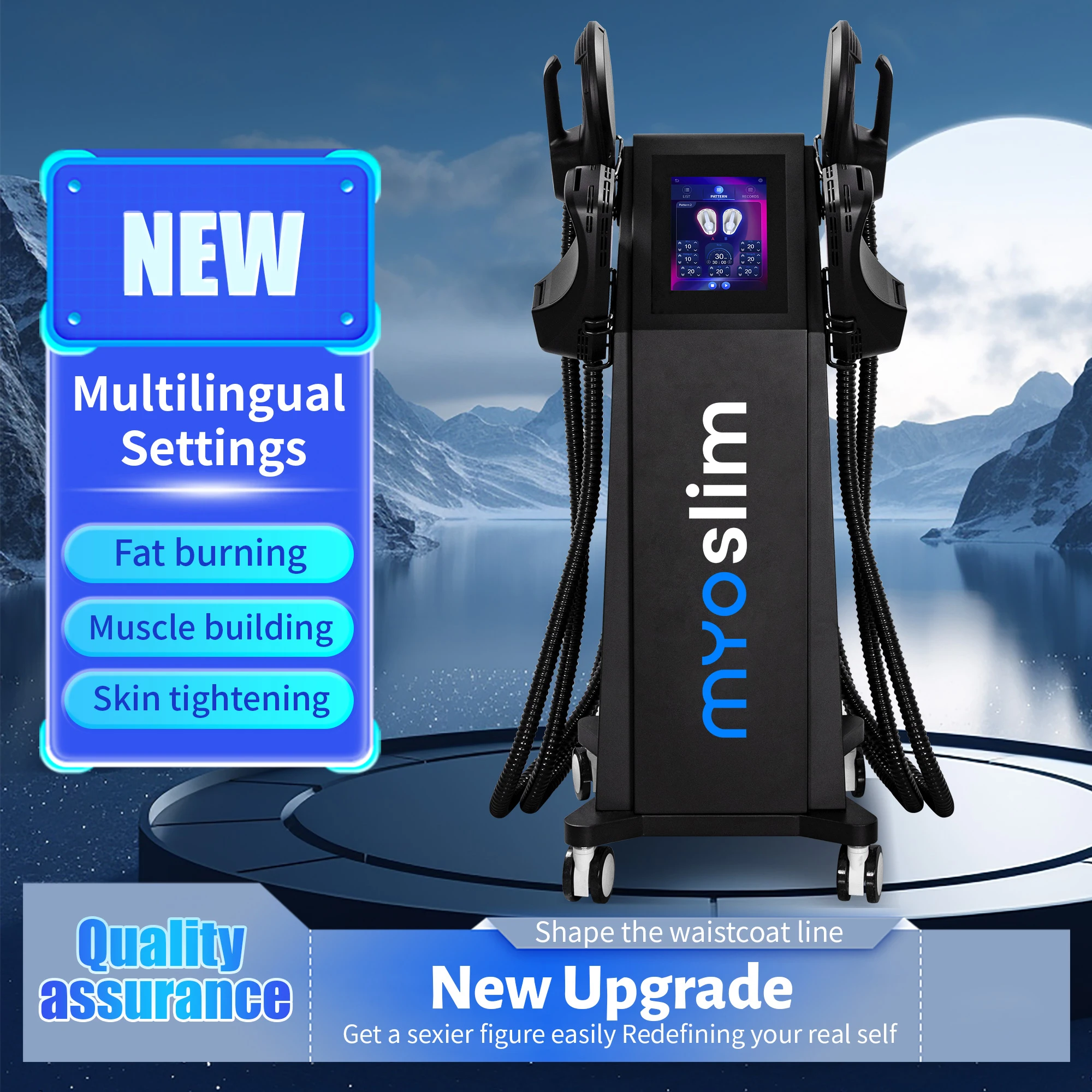 EMS Body Slimming Machine Electrical Muscle Stimulation for Sculpting Fat Burning Weight Control Carving Fitness Equipment 1
