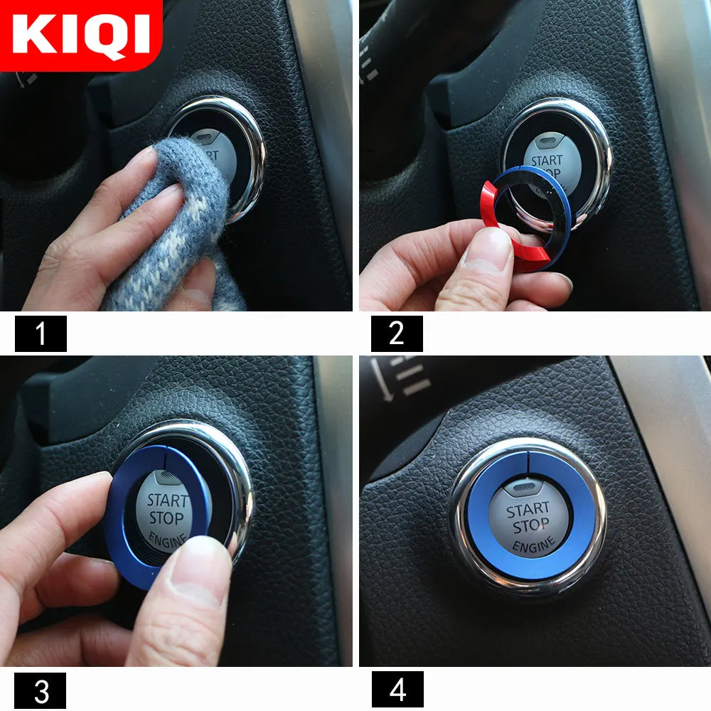 Interruttore A Chiave Di Accensione Per Auto Trim Smart Ring Hole Sticker Per Nissan X-Trail T32 Rogue Xtrail Qashqai J11 Murano Teana 2014-2021