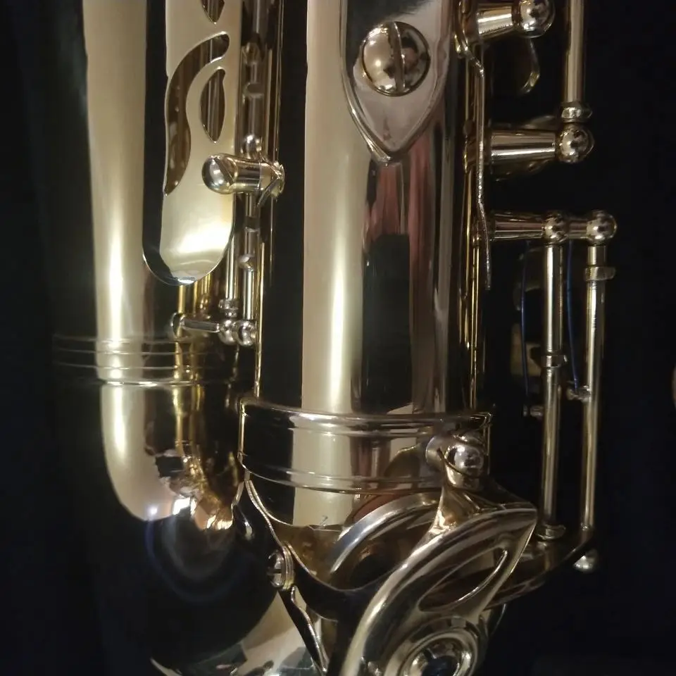 Gold-flat E-tone professional Alto sax brass gold-plated 901 original one-to-one alto saxophone professional-grade tone