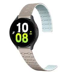 Magnetic Silicone Smartwatch Band - 22mm Universal Strap - 22mm (Grey)