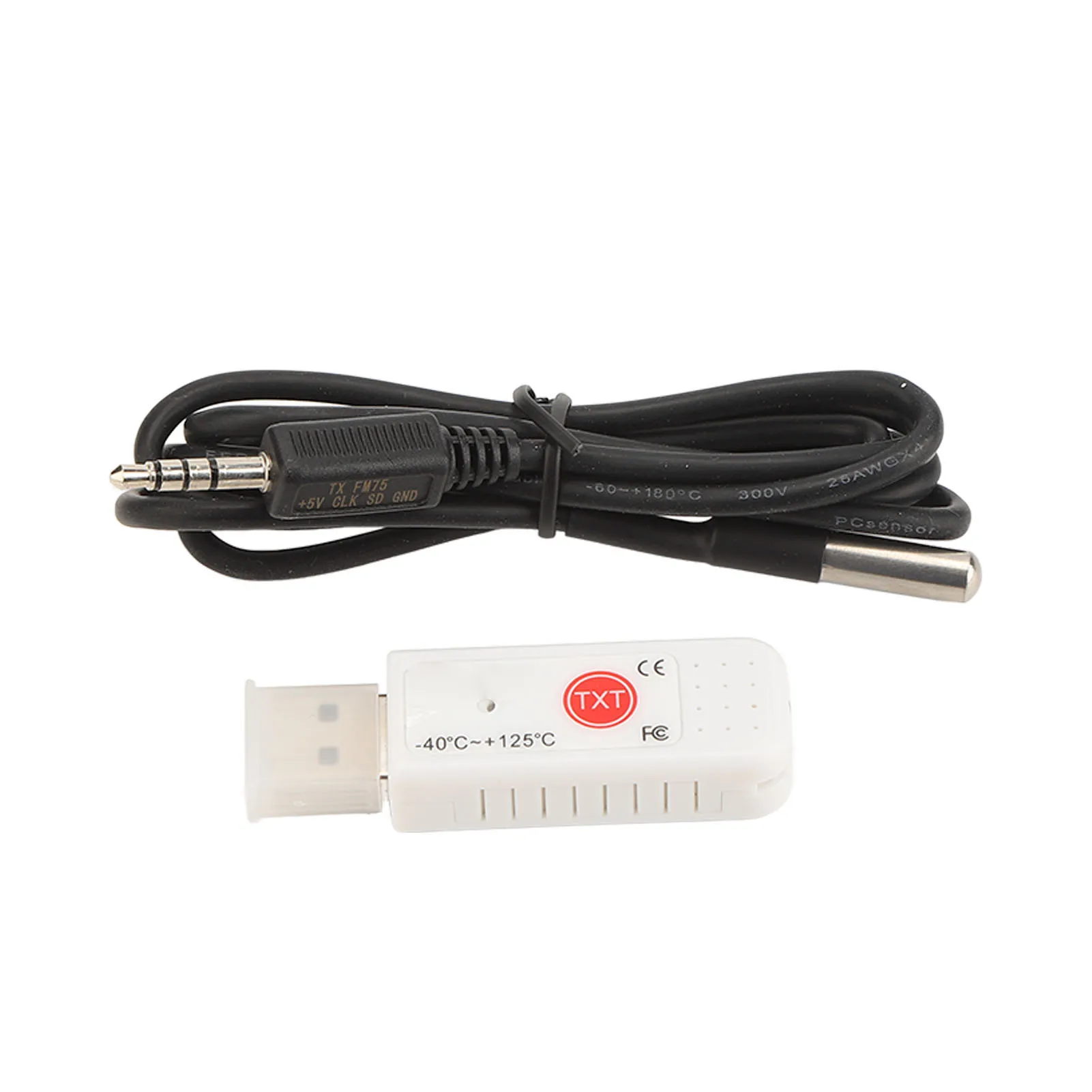 Usb Temperature Sensor Computer Temperature Recorder Warning Setting Hyperbola Display Real Time for Warehouse for Engine Room