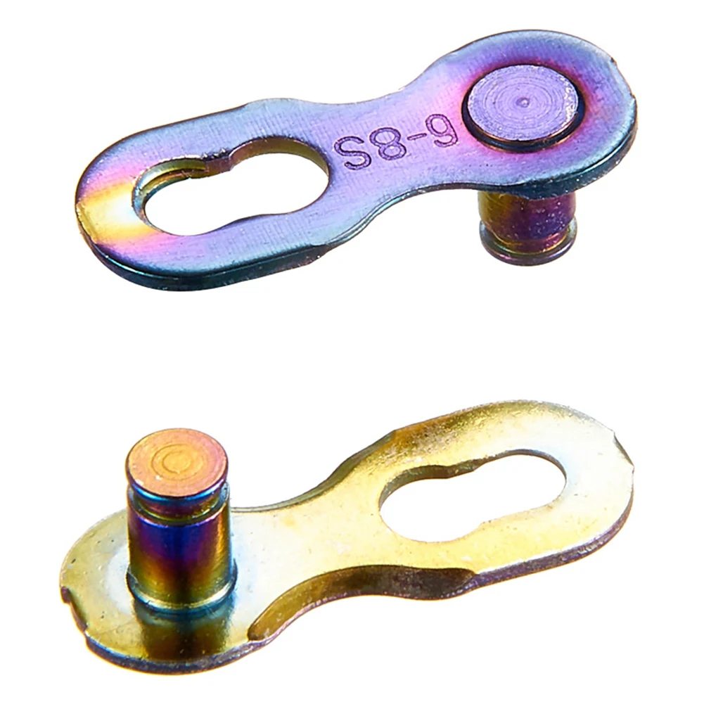 

Quick Release Buckle Chain Buckle 2pcs Alloy Steel Forging Bicycle Colorful High Compatibility Reusable Hot Sale