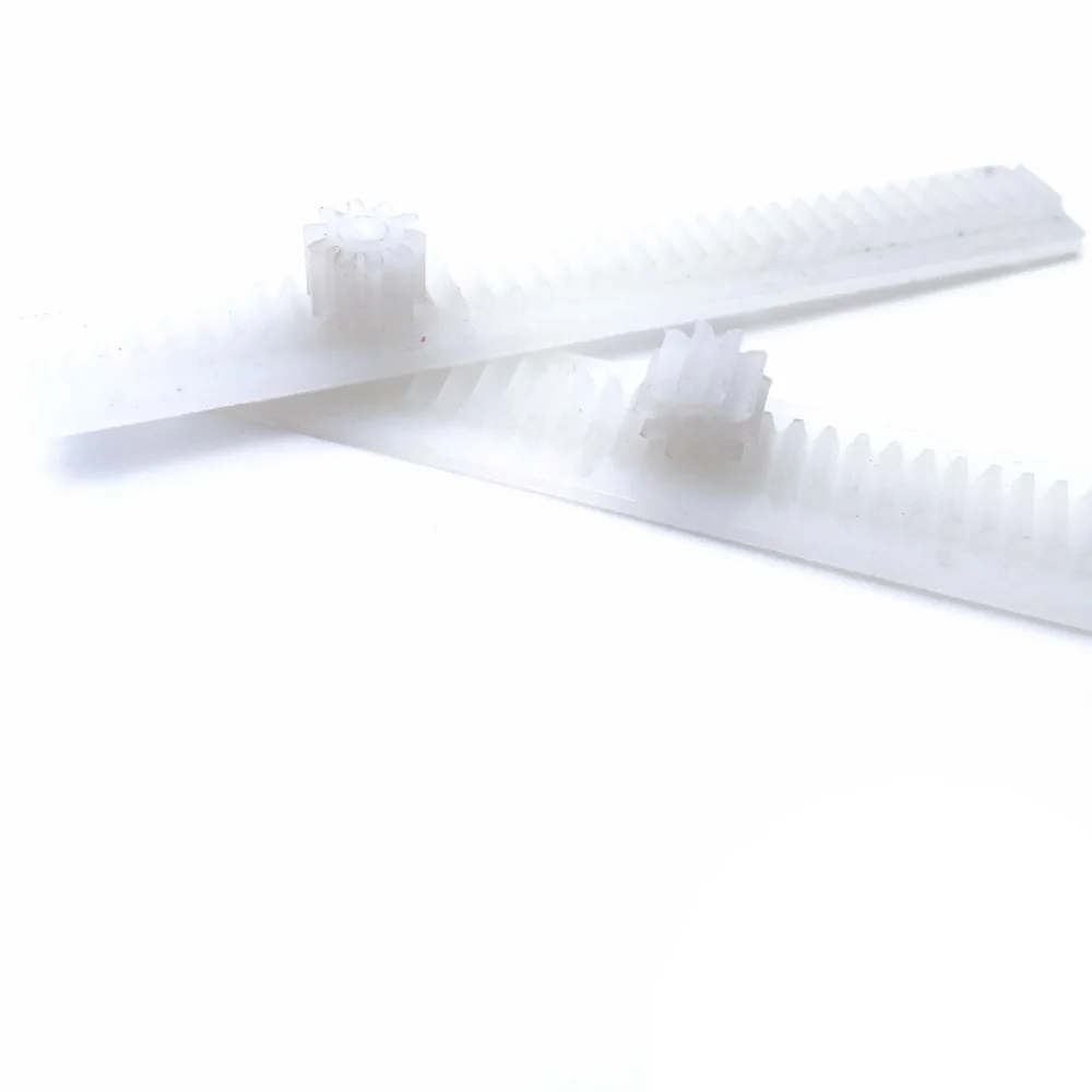 1 Module Bendable Nylon Gear Rack Transmission Plastic Precision Synchronous D-Hole Gear 38T 10T