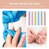 Nail Pen Caps Brush Manicure Polish Protector Cap Holder Cover Extension Opaque Design Corrector Metal Assessories 6
