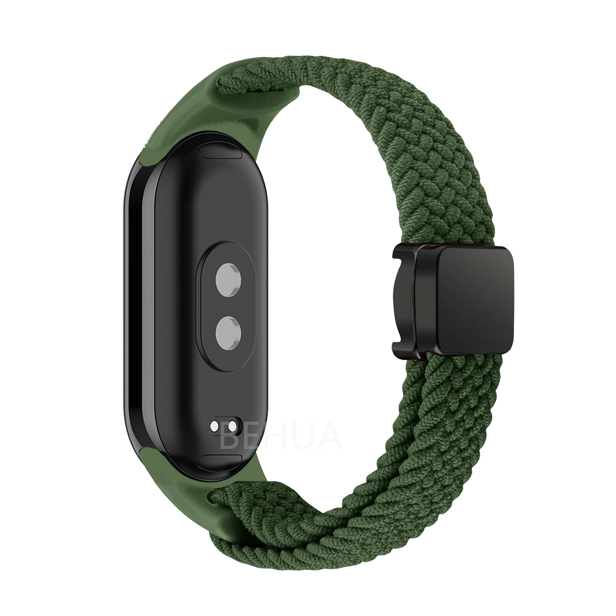 Braided Nylon Elastic Weave Smart Watch Band Strap in Multicolor
