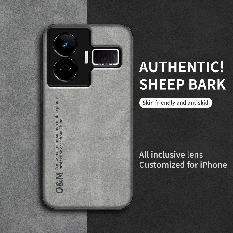Luxury Magnetic Leather Phone Case with Silicone Protection