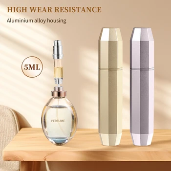 Louischanzl 5ml Mini Bottom Filling Perfume Spray Dispenser Bottles Cosmetic Refillable Spray Atomizer Portable Liquid Container