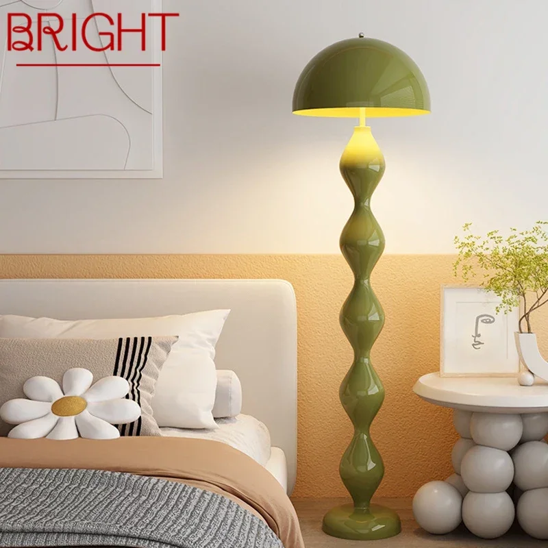 

BRIGHT Nordic Mushroom Floor Lamp Modern Art Family Iiving Room Bedroom Creativity LED Decorative Standing Light
