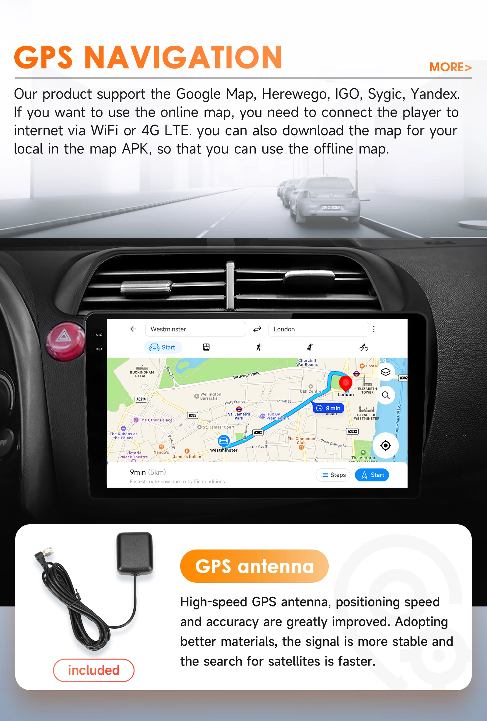 Auto-Multimedia-Player für Honda Civic Hatchback 2005–2011 Carplay Android Auto GPS 4G Intelligentes Radio DSP von Snapdragon 6115 – Detail 31