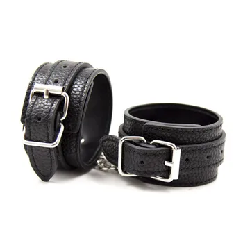 PU Leather Erotic Handcuffs Restraints BDSM Bondage Sex Toys Roleplay Tools For Couple Adult Game Erotic Slave Flogger SP0140 3