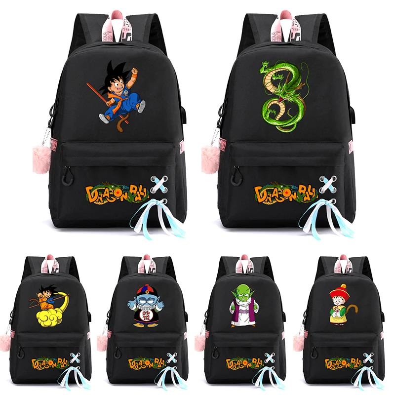 

Anime Dragon Ball Backpack Anime Cartoon Cute Mochila Escolar Bag Student Bookbag Primary and Secondary Back To School Backpack