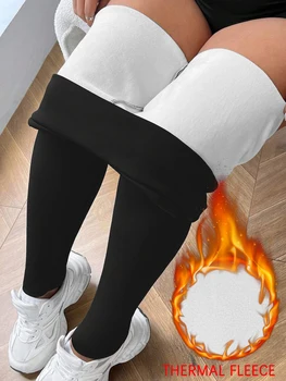 High Waisted Fleece-Lined Leggings for Women Thick Soft Tummy Control Workout Running Yoga Thermal Warm Pants for Cold Winter 1