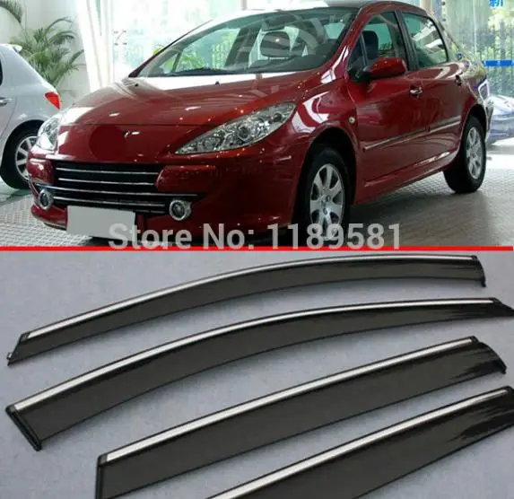 

Ветрозащитный козырек для Peugeot 307 hatchback(5DR), защита от дождя и солнца
