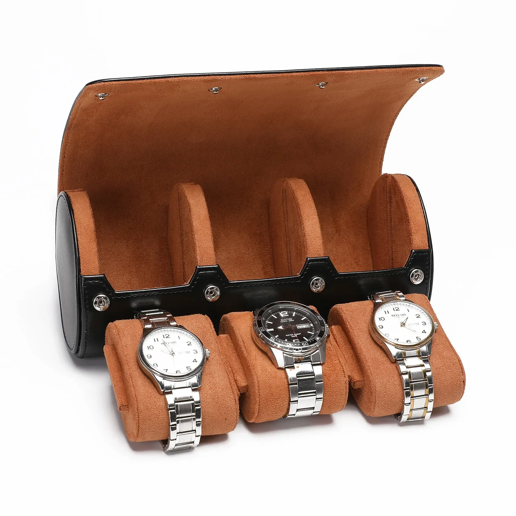 Watch Storage Box Watch Storage Bag Watch Storage Pouch 1/2/3 Slots Sliding Watch Pillow Card Insert Travel Storage