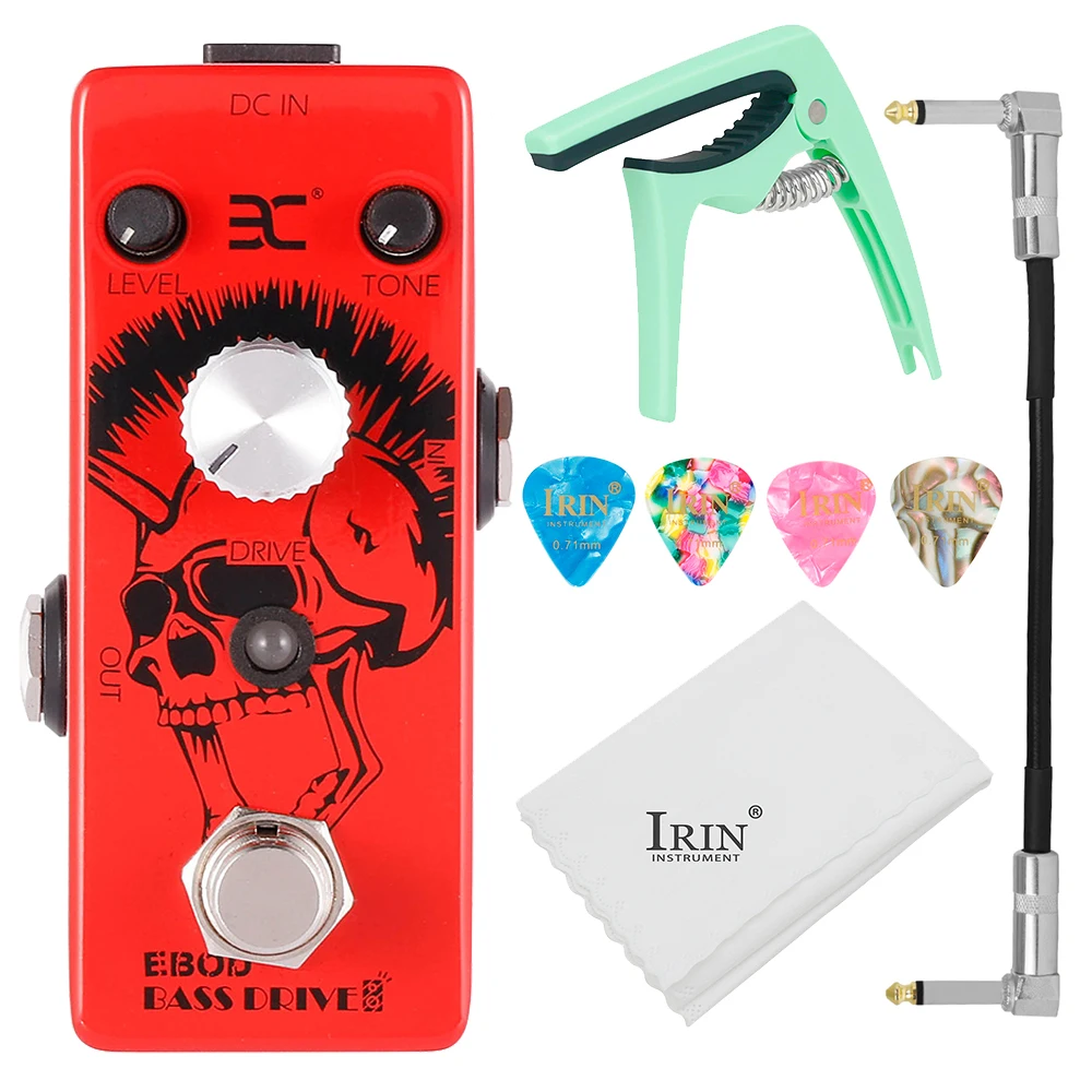 

ENO Overdrive Pedal Bass Guitar Effect Pedal True Bypass Full Metal Shell Electric Bass Guitar Effects Parts & Accessories EBOD