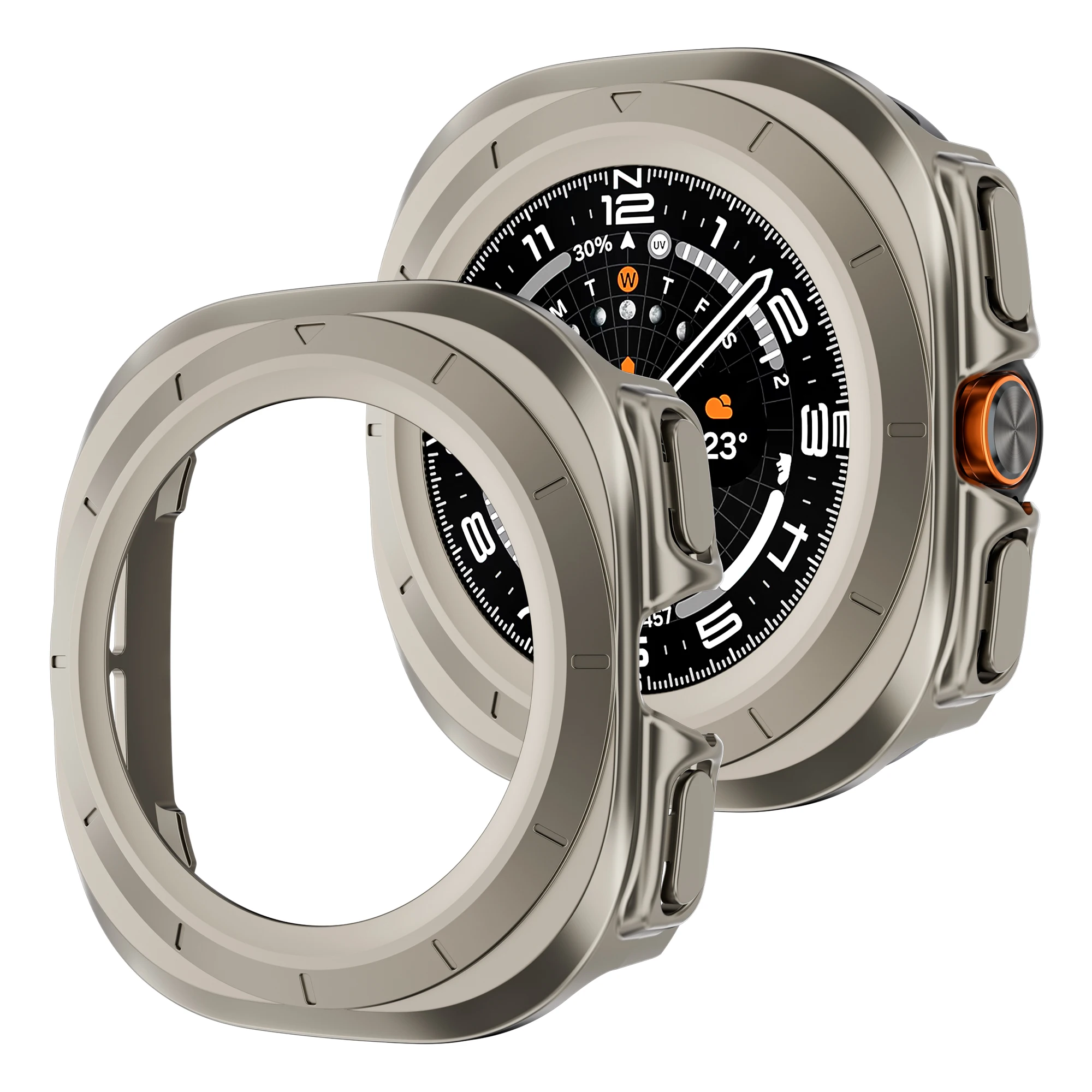 Durable Hollow Frame Protective Bumper for Galaxy Watch Ultra 47mm