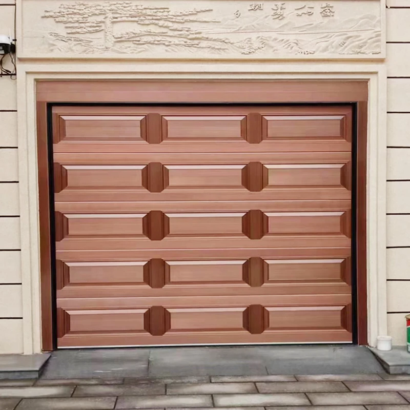 Automatic Aluminum Sectional Overhead Garage Doors for Modern Villas Galvanized Steel Sheet Garage Doors