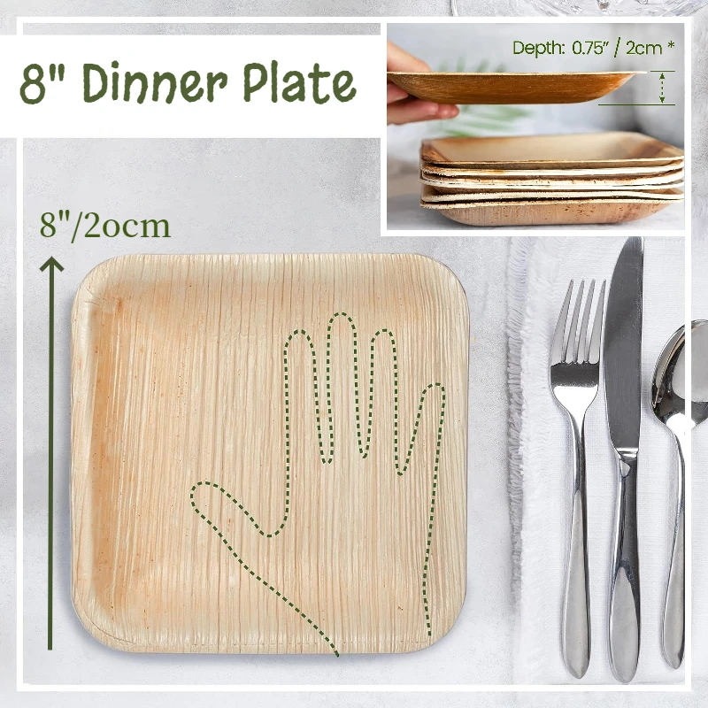 Beautiful disposable plates that are biodegradable & compostable