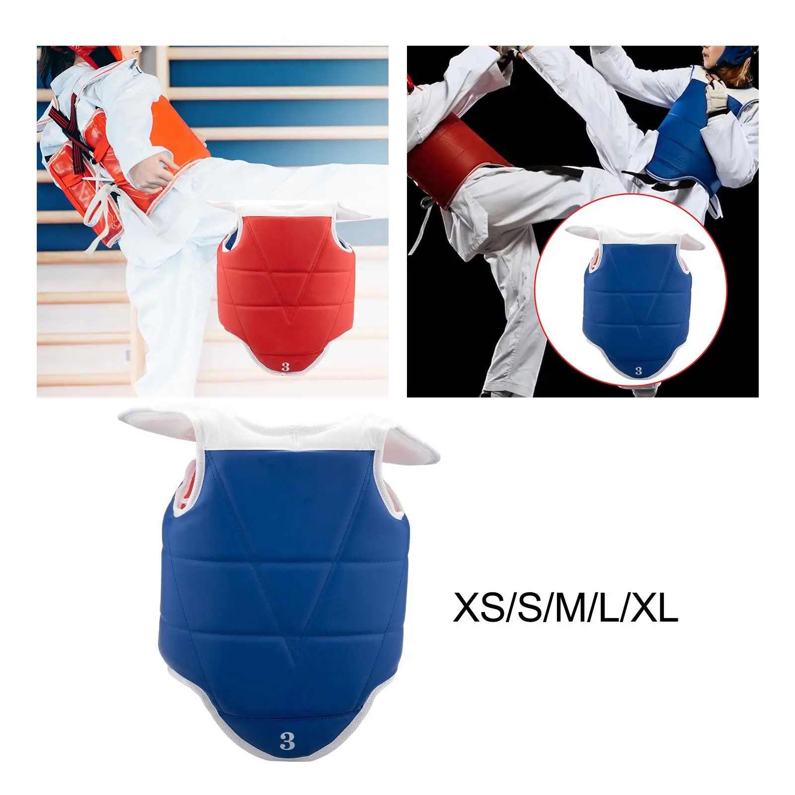 Women Men Kids Boxing Reversible Belly Protection Protective