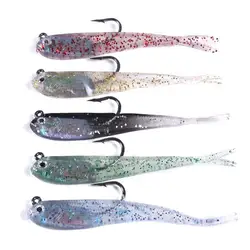 Leurre souple de Camouflage avec hameçon, appât artificiel en plomb, Swimbait, 75mm, 6.5g 