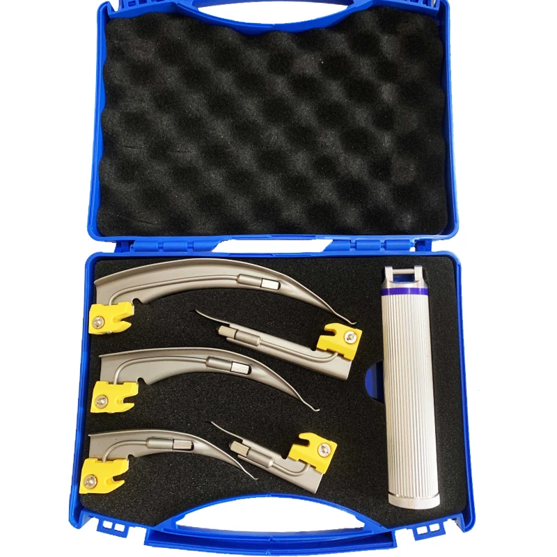 Stainless Steel Anesthesia Throat Mirror Intubation Laryngoscope Adult child Fiber Optic laryngoscope Tool Parts 5pcs/lot anesthesia throat mirror