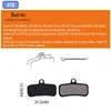 2 Pair (4pcs) MTB Bicycle Hydraulic Disc Brake Pad Semi-Metallic Brake Pads For b01s SRAM AVID HAYES Magura ZOOM Cycling Part 3