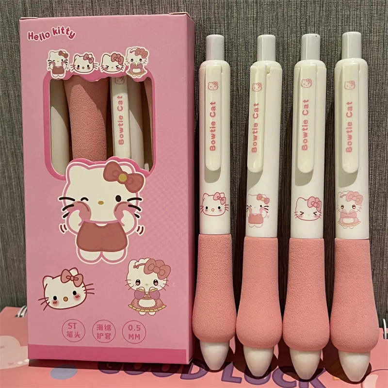 

4 шт./набор, гелевые ручки Sanrio с рисунком Hello Kitty