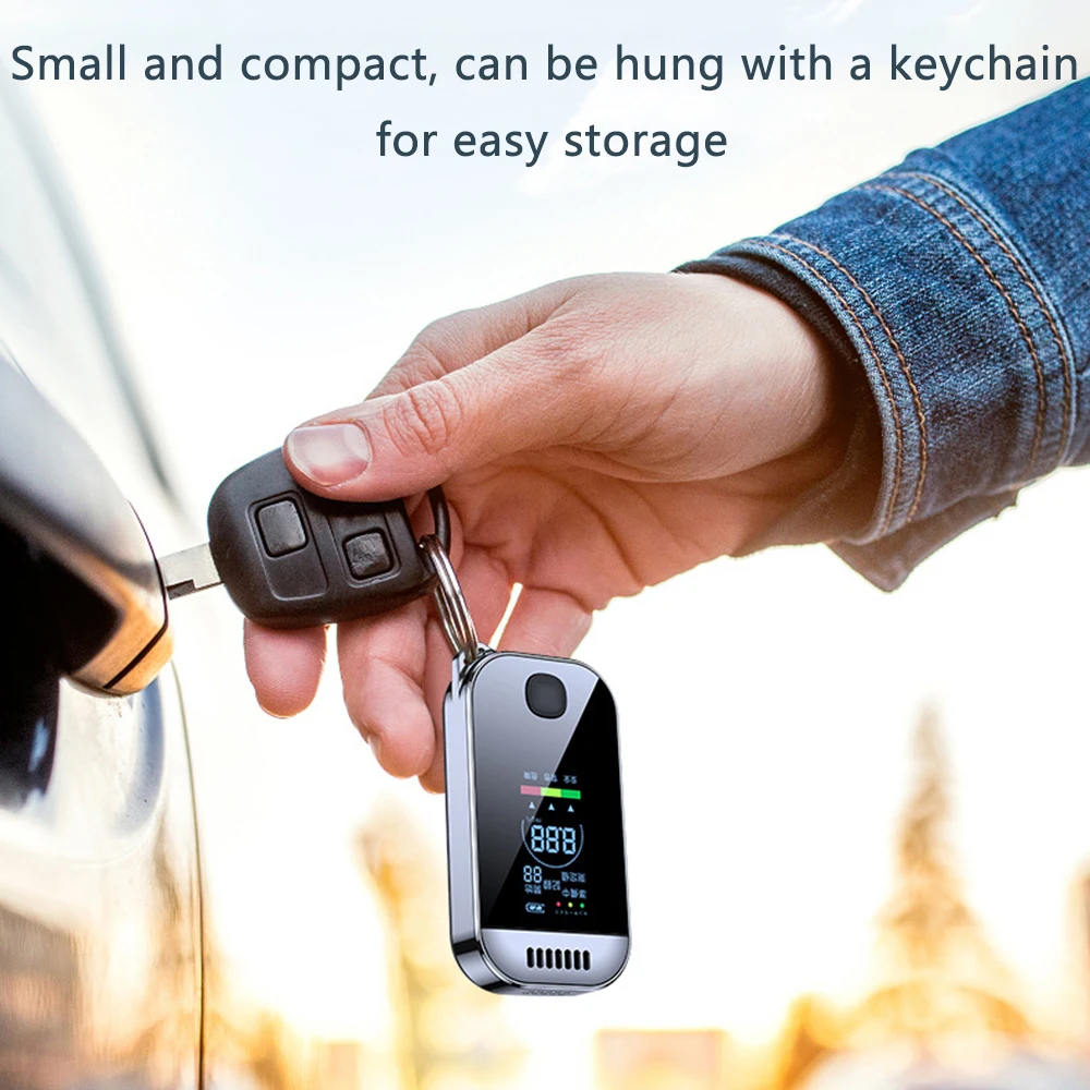 Alcohol tester breath alcohol tester Portable Digital Breath Alcohol Tester Professional Breathalyzer LCD Display USB Rechargeable Electronic Alcohol Tester