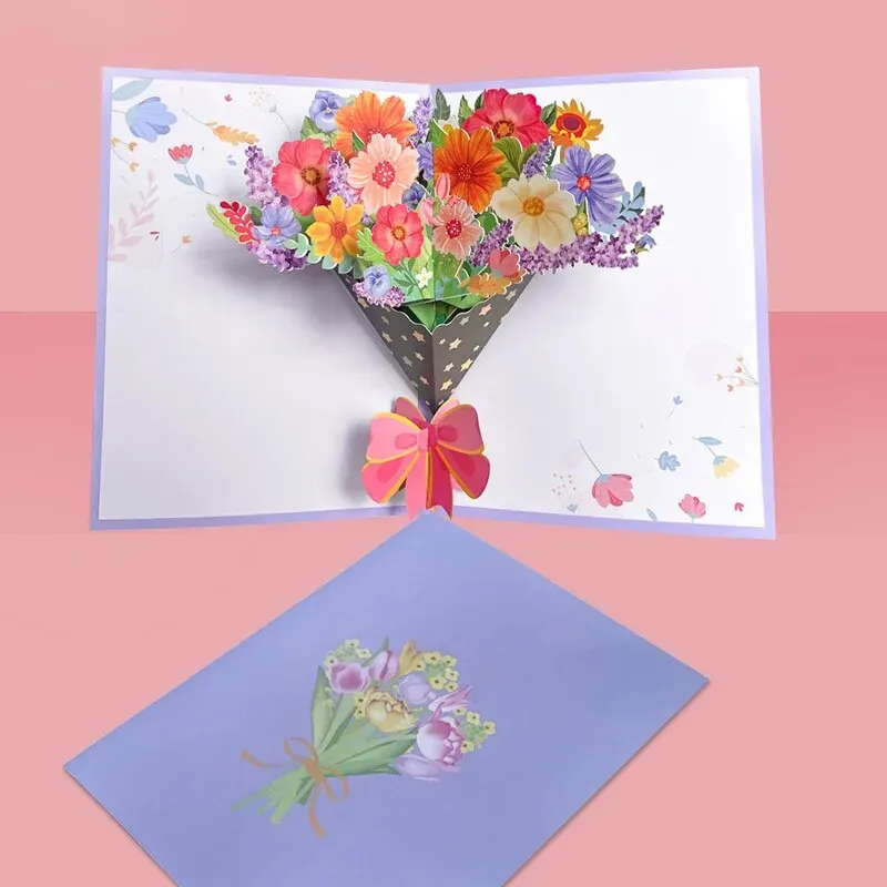 3D Butterfly Pop Up Card Valentine's Day Mother Anniversary Wedding Invitation Greeting Birthday Gift Thank You 3d pop up card birthday greeting cards 1pcs