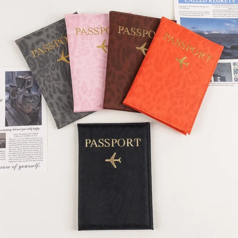 2026 Travel Passport Holder Cover Case for Women Men PU Leather Card Ticket Passport Covers Holder Protective Accessories Wallet