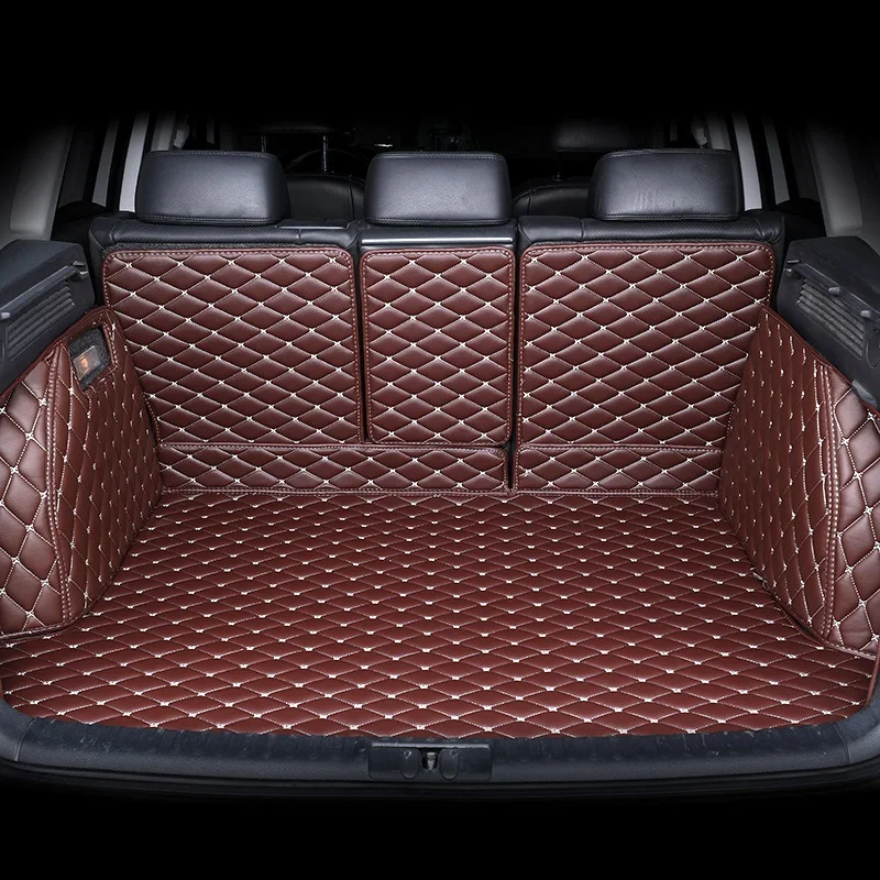 Custom Car Trunk Mat For TOYOTA All Models Yaris Cross avensis VOXY Proace Verso Prius alphard GT86 Interior Leather Accessories