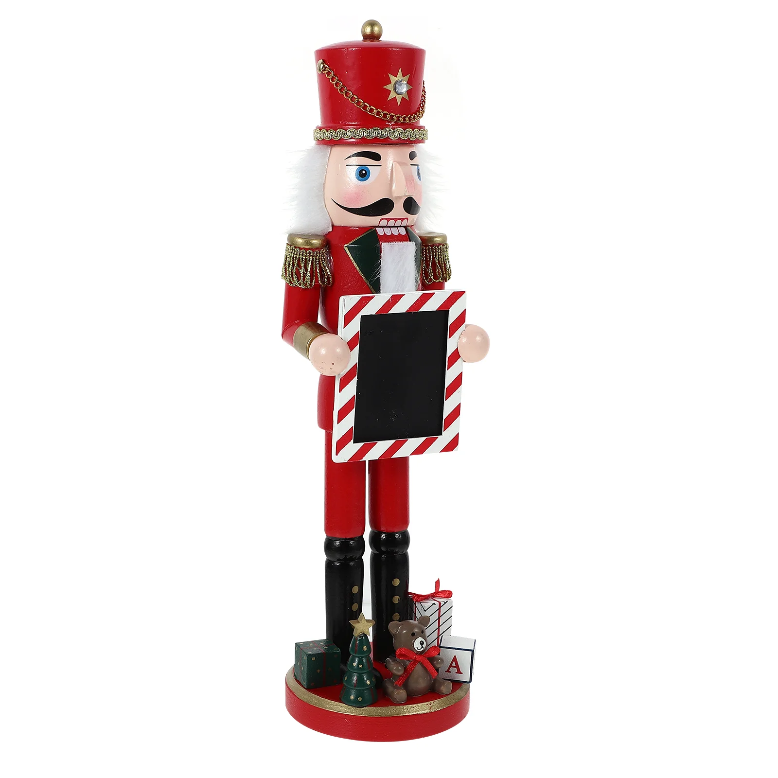 

Wooden Nutcracker Decors Xmas Nutcrackers Christmas Decorations Photo Frame Ornament Red Riding Hood