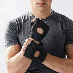 Enhanced Grip Workout Gloves with Breathable Fabric and Wrist Support - L (Black)