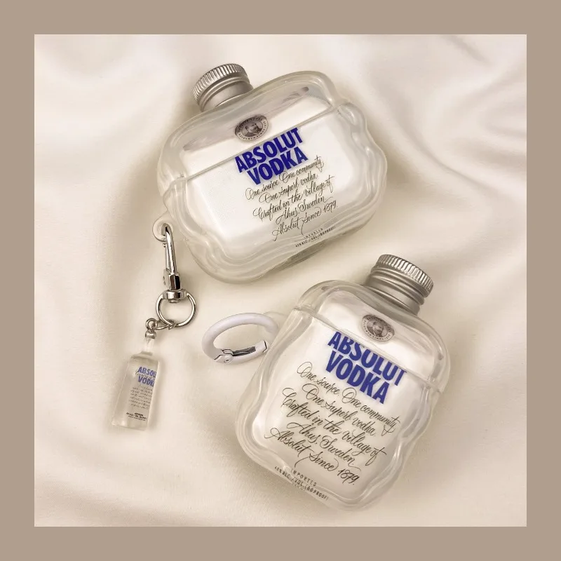 Creative Vodka Bottle Bluetooth Headset Protective Case