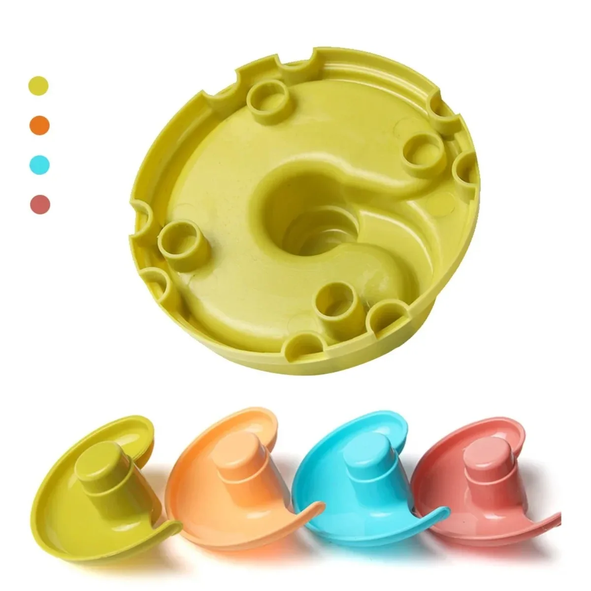 Baby Puzzle Track Turn Around  Track Rolling Ball Mental Sliding Ball Tower Education Assembling Toy Gift Stacking Toy for Kids 4