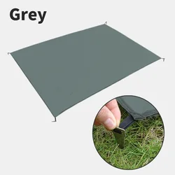 Ultralight Portable Waterproof Outdoor Mat for Camping, Travel, and Picnics (Grey)