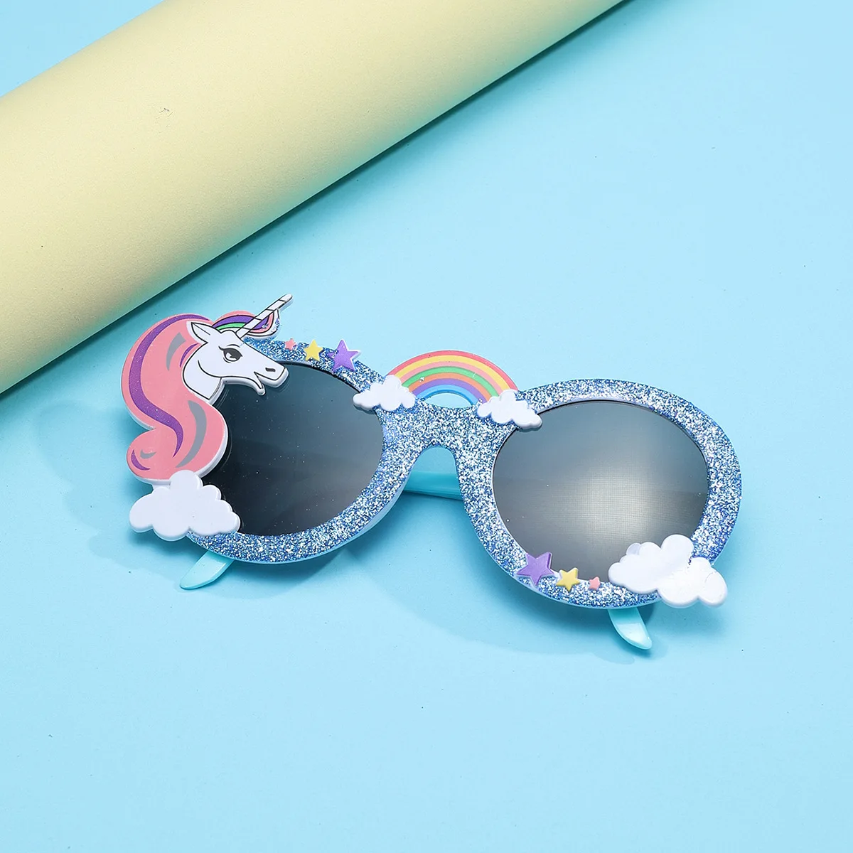 Vibrant Rainbow Party Decorative Glasses Children's Cartoon Party Prop Glasses For Birthday for Parties and Events party sunglasses