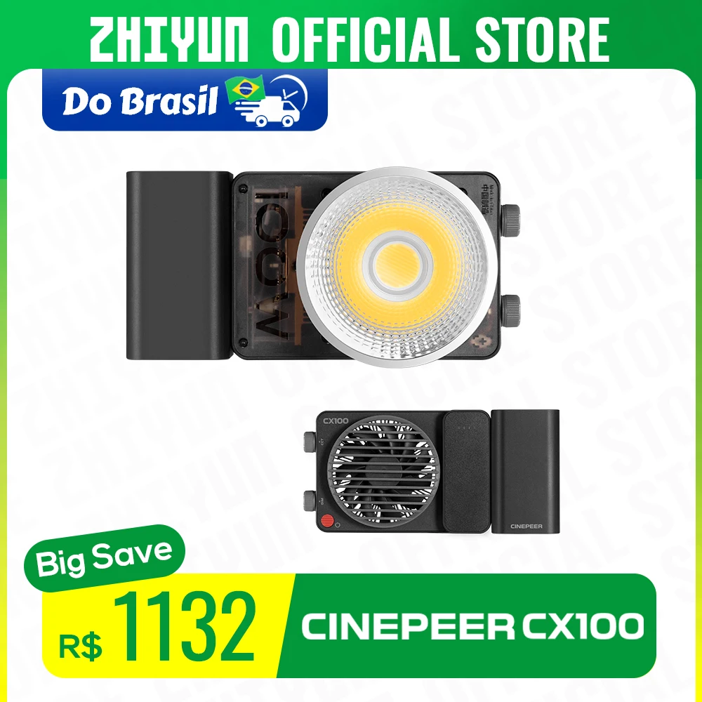 Luce LED Zhiyun CX100 100W - Bicolore Per Fotografia E Video, CRI 96+ - Foto 5