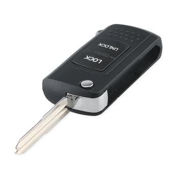 Telecomando pieghevole custodia senza chiave per Mitsubishi - KEYYOU 2 pulsanti telecomando pieghevole chiave Shell Fob custodia senza chiave per Mitsubishi Lancer Montero
