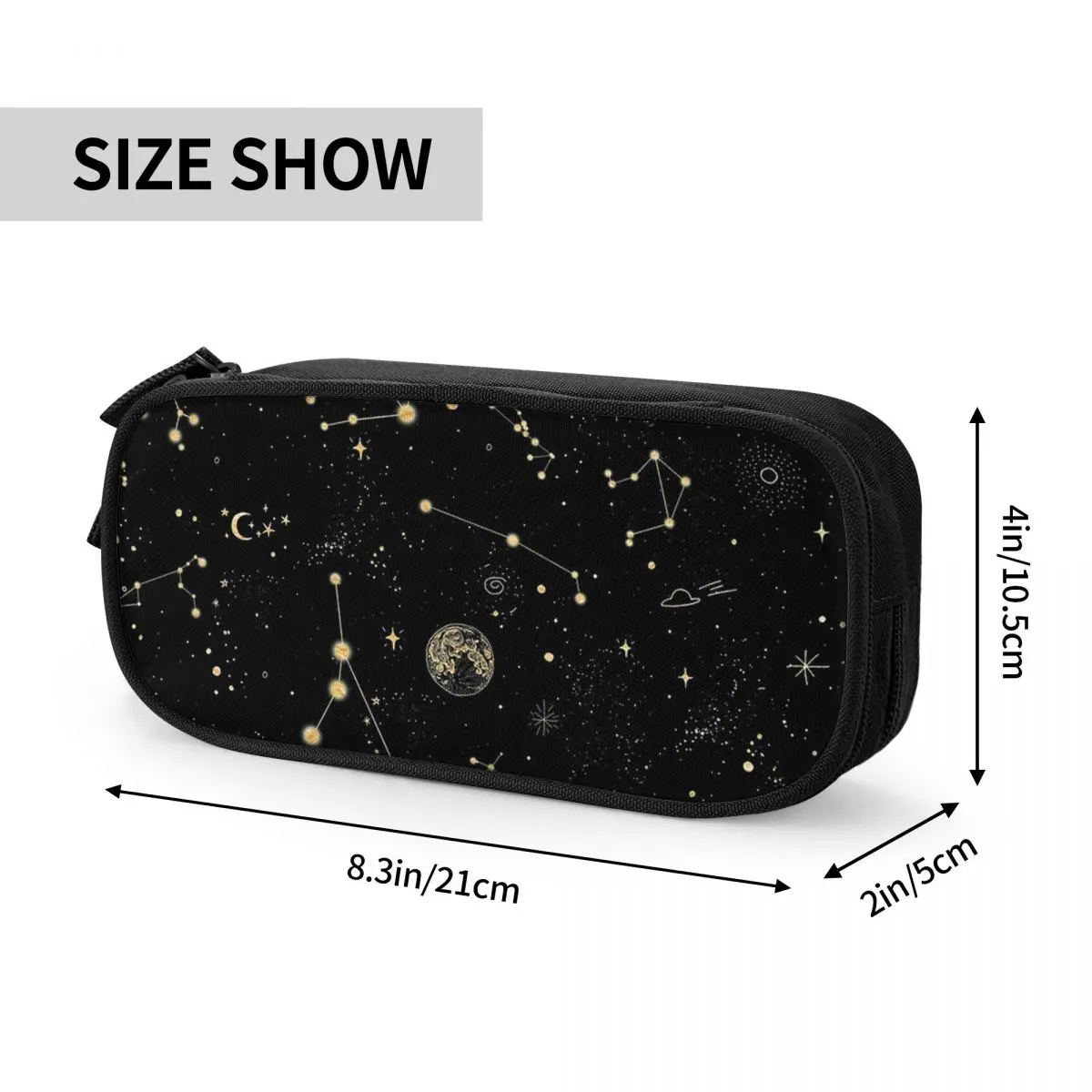 Pencil Case Into The Galaxy Occult Witch Magic Constellation Big Capacity Bags School Supplies Stationery